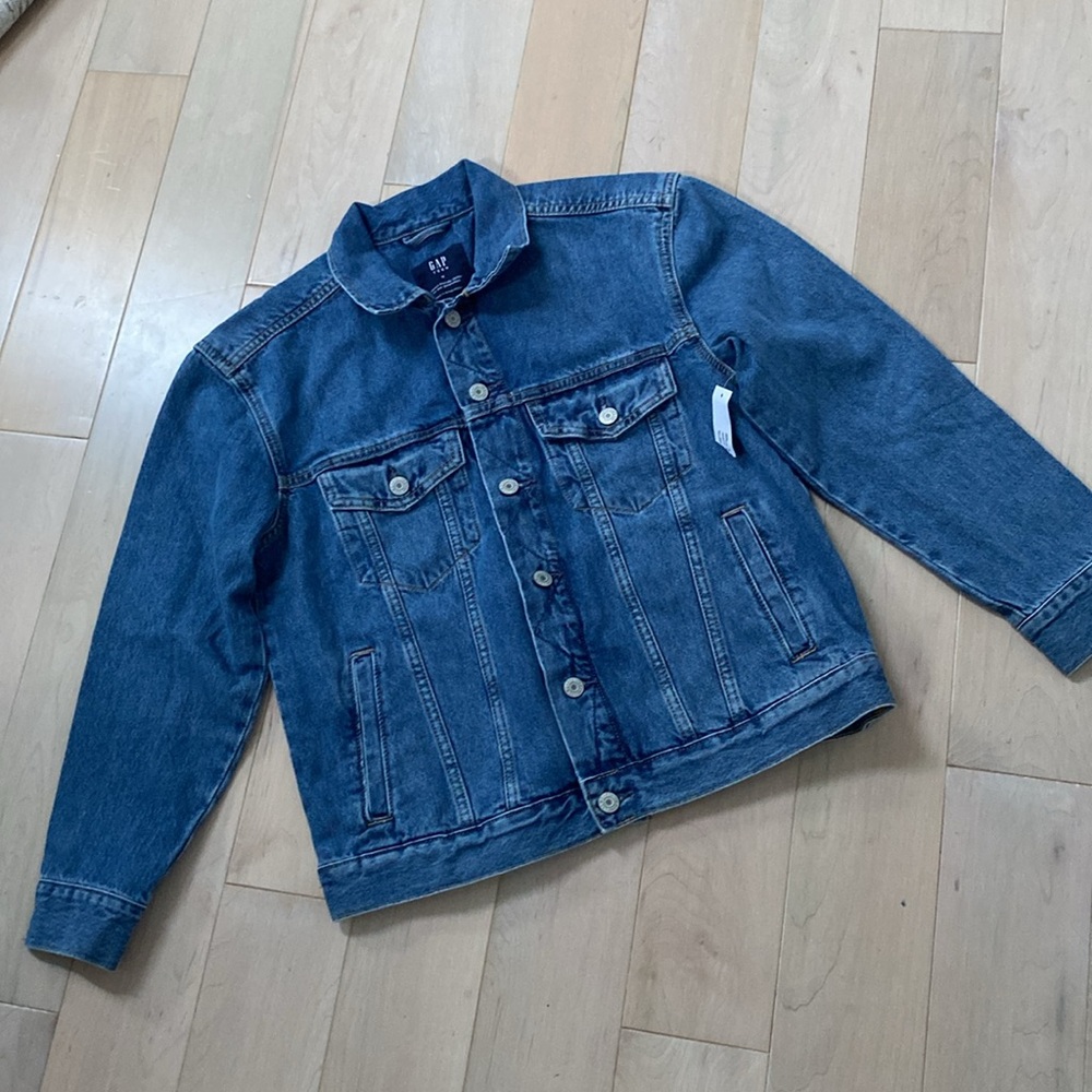 GAP teen unisex oversized denim jacket